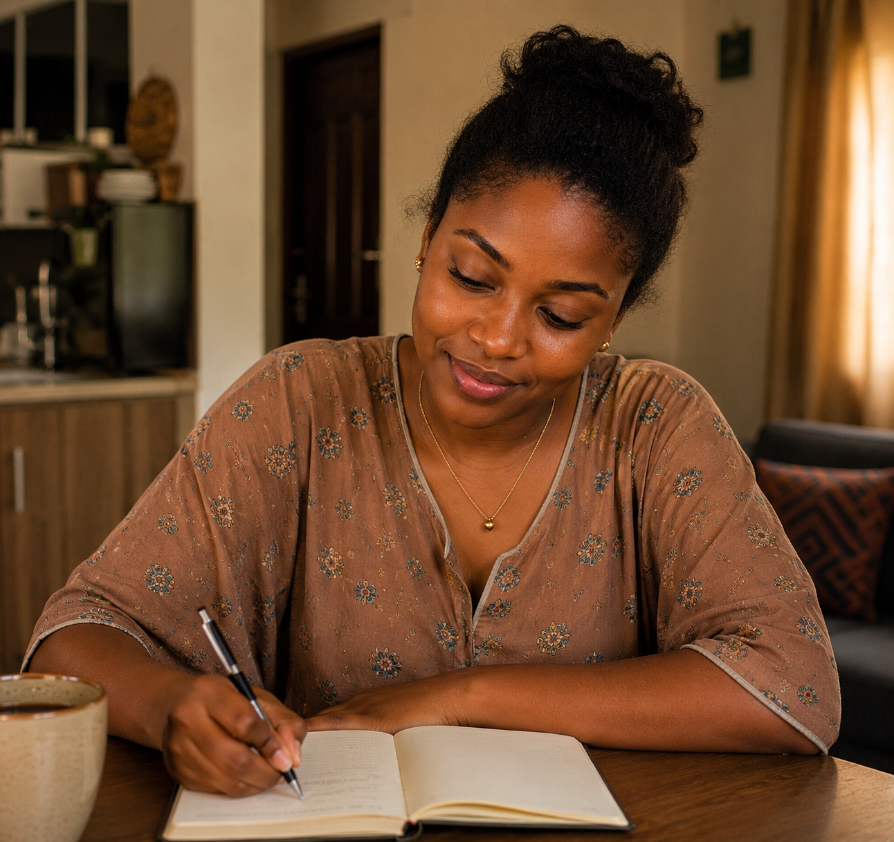 Abimbola at home